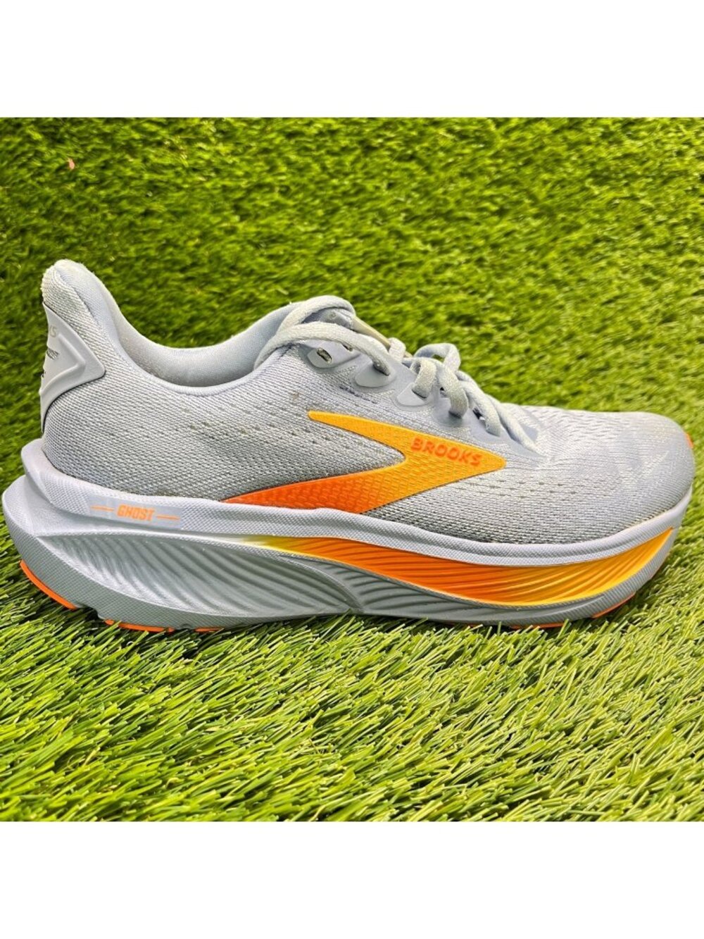 Brooks Ghost 17 Womens Size 6.5 Blue Orange Athletic Running Shoes Sneakers